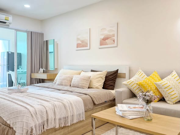 bedroom of The View Condo Suanluang