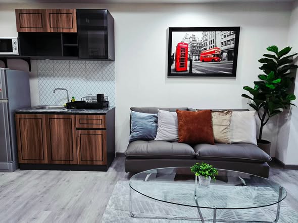 living room of TRAMS Condominium