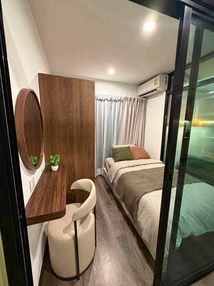bedroom and room interior of V Condo Salaya