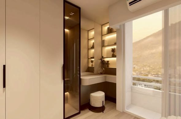 bedroom and room interior of Viengping Mansion condominium