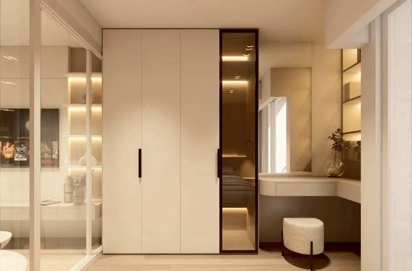 room interior and bathroom of Viengping Mansion condominium