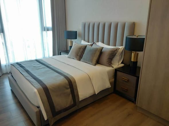 bedroom of Whizdom Essence Sukhumvit วิสซ์ดอม เอสเซ้นส์ สุขุมวิท
