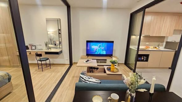 bedroom and living room and room interior of XT Phayathai