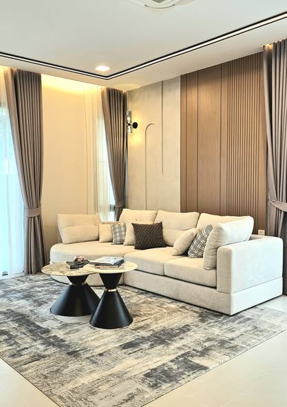 living room and bedroom of มัณฑนา บางนา กม.15 | MANTANA Bangna km. 15