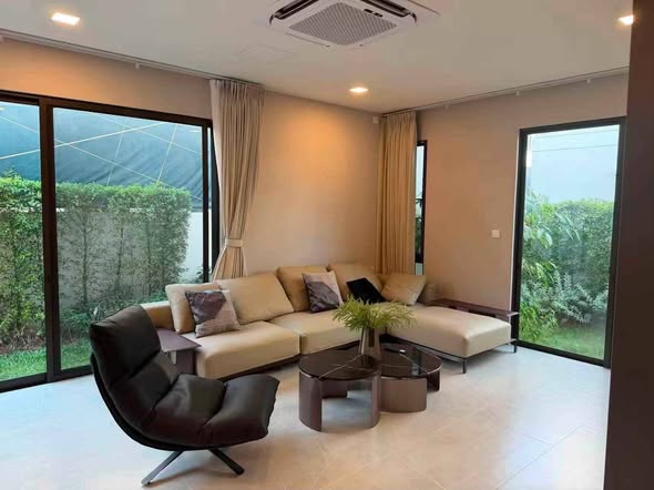 living room and bedroom and room interior of มัณฑนา บางนา กม.15 | MANTANA Bangna km. 15