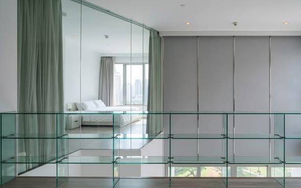 bedroom and room interior of 185 Rajadamri