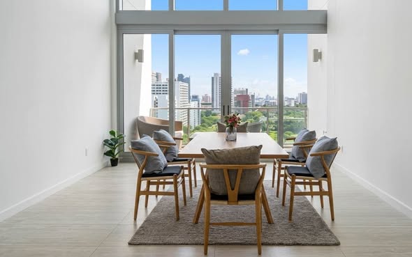 living room of 185 Rajadamri