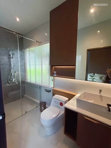 bathroom of บ้านเดี่ยว 2 ชั้น อยู่อาศัย (อุปกรณ์ สาธิตAerodynamics)