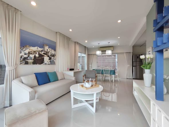 living room of บ้านเดี่ยว 2 ชั้น อยู่อาศัย (อุปกรณ์ สาธิตAerodynamics)