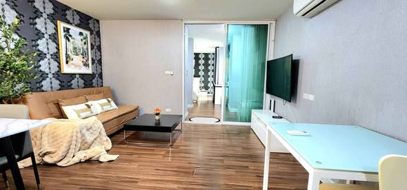 bedroom and living room and room interior of คอนโด ปันนา โอเอซิส เรสซิเด้นซ์ 2