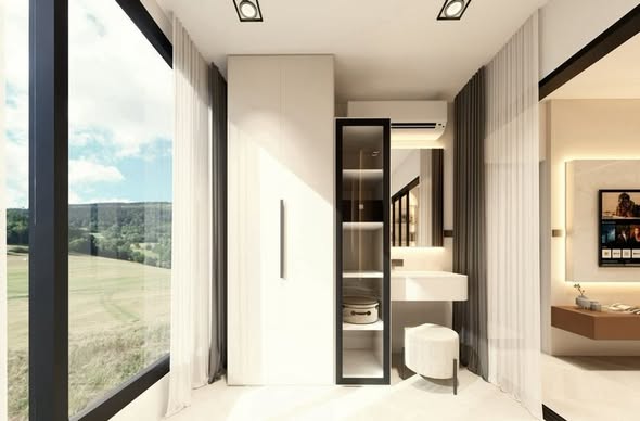 bedroom and room interior of คอนโดวันพลัส คลองชล 2 (One Plus Klongchon 2)