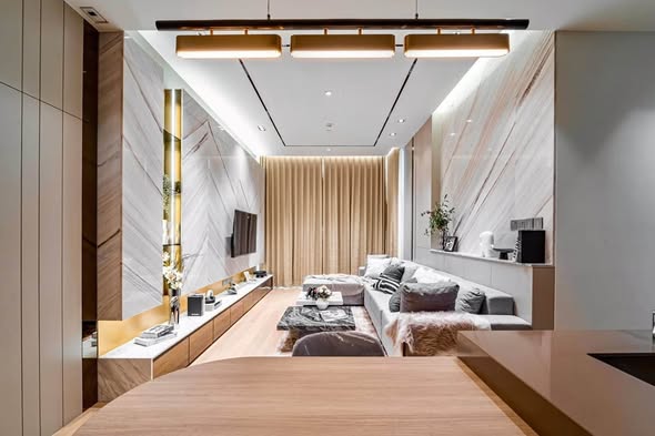 living room and bedroom of 28 Chidlom