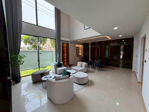 living room and room interior of บ้าน3ชั้น