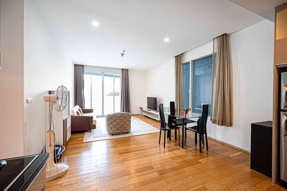 bedroom and living room of 39 by Sansiri