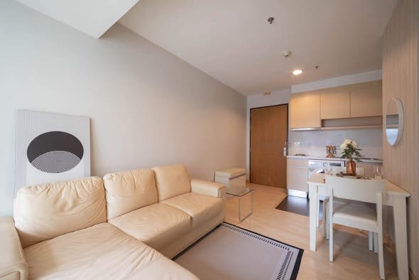 bedroom and living room of 59 Heritage