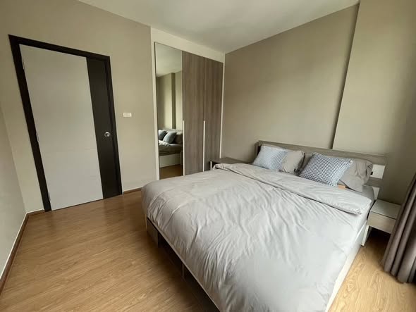 bedroom and room interior of คอนโดวันพลัส มหิดล 6 (One Plus Mahidol 6)