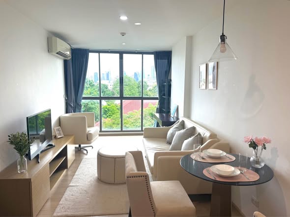 living room and room interior of ดี เมมโมเรีย พหลโยธิน 8