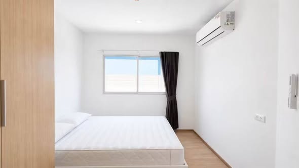 bedroom and room interior of เสนาคิทท์ บางนา – ก.ม.29