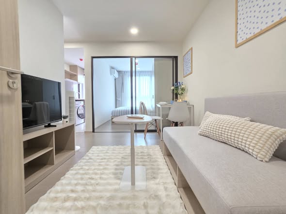 living room and bedroom and room interior of กู้ดเดย์ สุขุมวิท 93 Good Day Sukhumvit 93