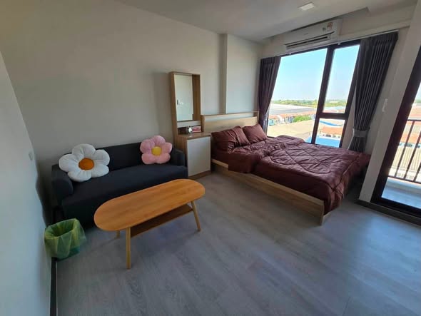 bedroom of A Land Condo Sai Noi Nonthaburi