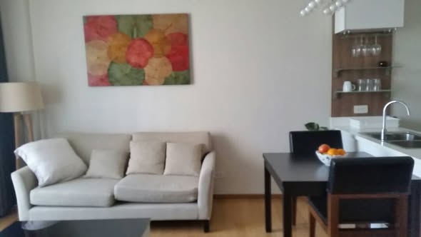 living room of AEQUA Residence Sukhumvit 49 dad no3