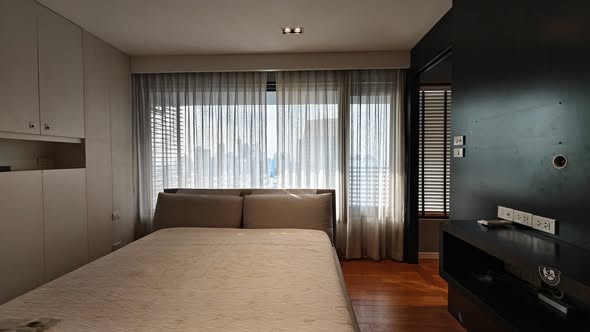 bedroom and room interior of Amanta Lumphini