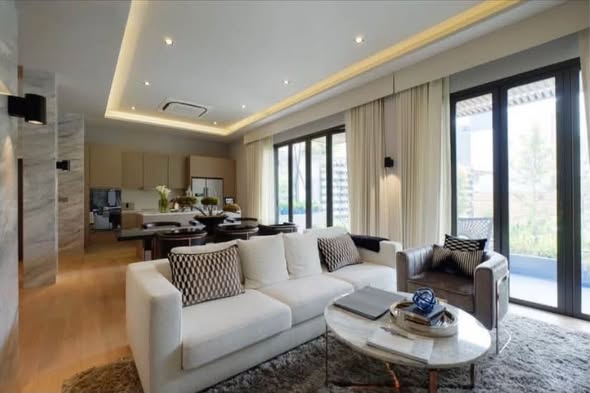 living room and room interior of Arna Ekamai