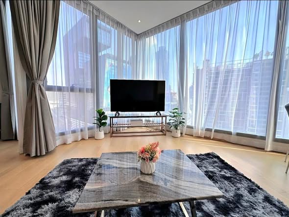 living room and room interior of ASHTON Asoke – Rama 9