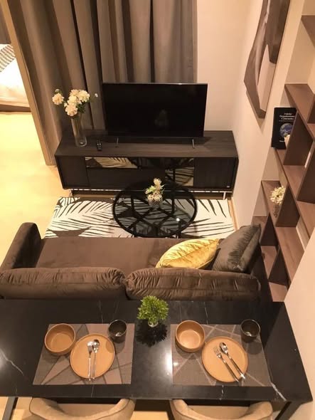 living room and room interior of ASHTON Asoke – Rama 9