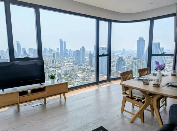 living room and room interior of Ashton Chula-Silom