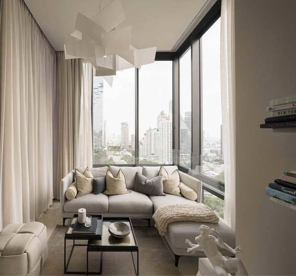 bedroom and living room of Ashton Silom