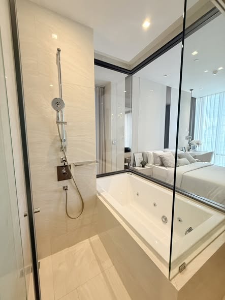 bedroom and room interior and bathroom of Ashton Silom