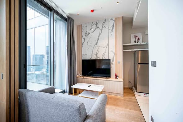 living room and room interior of Ashton Silom