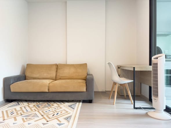living room and room interior of Aspire Asoke-Ratchada