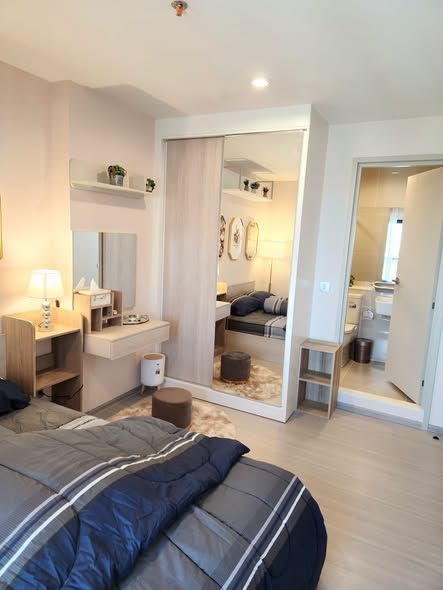 bedroom of แอสปาย เอราวัณ ไพร์ม Aspire Erawan Prime