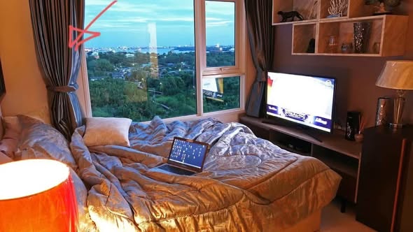 bedroom of Aspire Erawan Tower B