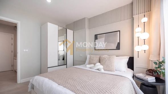 bedroom of Aspire Sathorn – Tha Phra