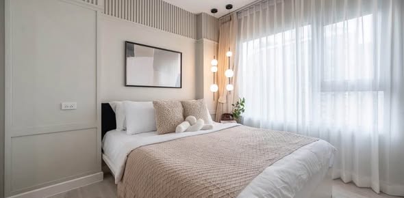 bedroom of Aspire Sathorn – Tha Phra
