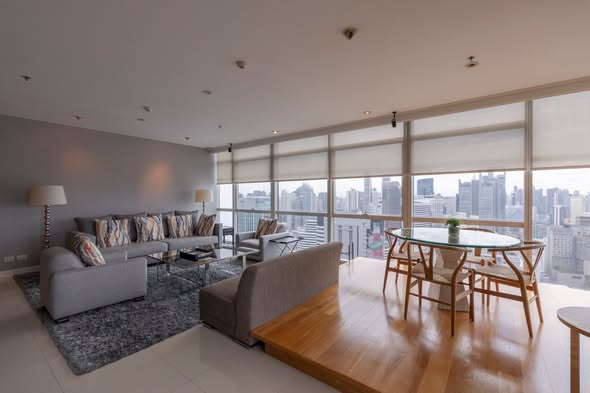 living room and room interior of Athenee Residence
