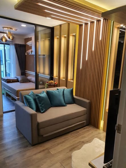 bedroom and living room and room interior of Atmoz รัชดา-ห้วยขวาง คอนโด