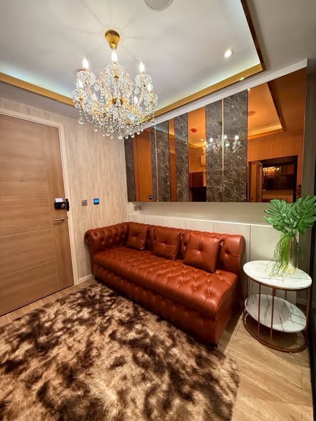 living room and bathroom of ATMOZ Ladprao 15