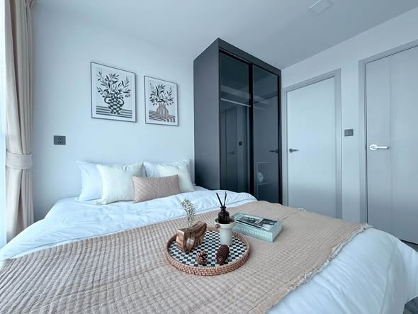 bedroom and room interior of Atmoz Palacio Ladprao Wanghin | แอทโมซ พาลาซิโอ ลาดพร้าว วังหิน