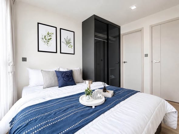 bedroom and room interior of Atmoz Palacio Ladprao Wanghin | แอทโมซ พาลาซิโอ ลาดพร้าว วังหิน