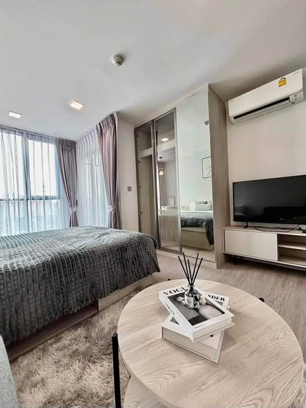 bedroom and living room of Atmoz Tropicana Bangna