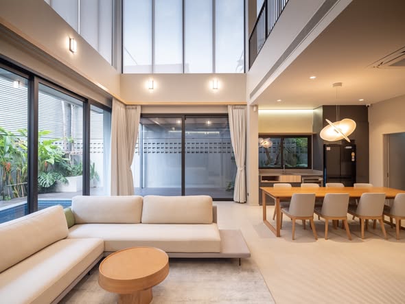 living room and room interior of Baan Baan Vibhavadi20