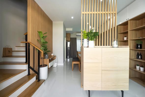 room interior and bathroom of Baan Klang Mueang Rama 9-Krungthep Kritha