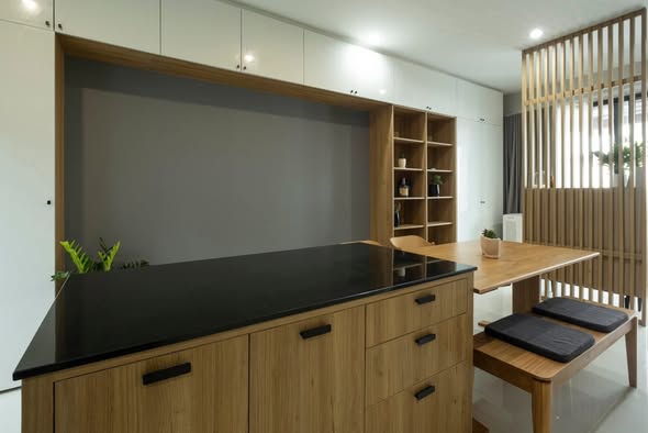 room interior and bathroom of Baan Klang Mueang Rama 9-Krungthep Kritha
