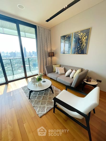 living room of Banyan Tree Residences Riverside Bangkok บันยัน ทรี เรสซิเดนซ์ ริเวอร์ไซด์ กรุงเทพ