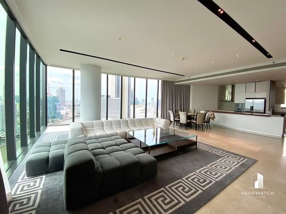 living room of Banyan Tree Residences Riverside Bangkok บันยัน ทรี เรสซิเดนซ์ ริเวอร์ไซด์ กรุงเทพ