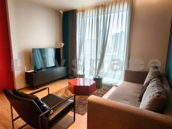 bedroom and living room of BEATNIQ